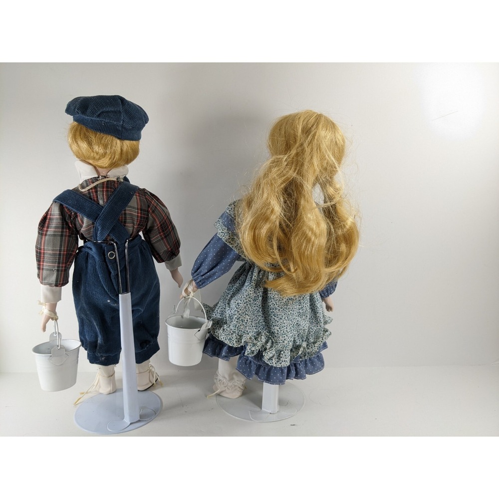 2 Ashton drake galleries porcelain dolls 25 anniversary collection Girl and Boy - Picture 3 of 7
